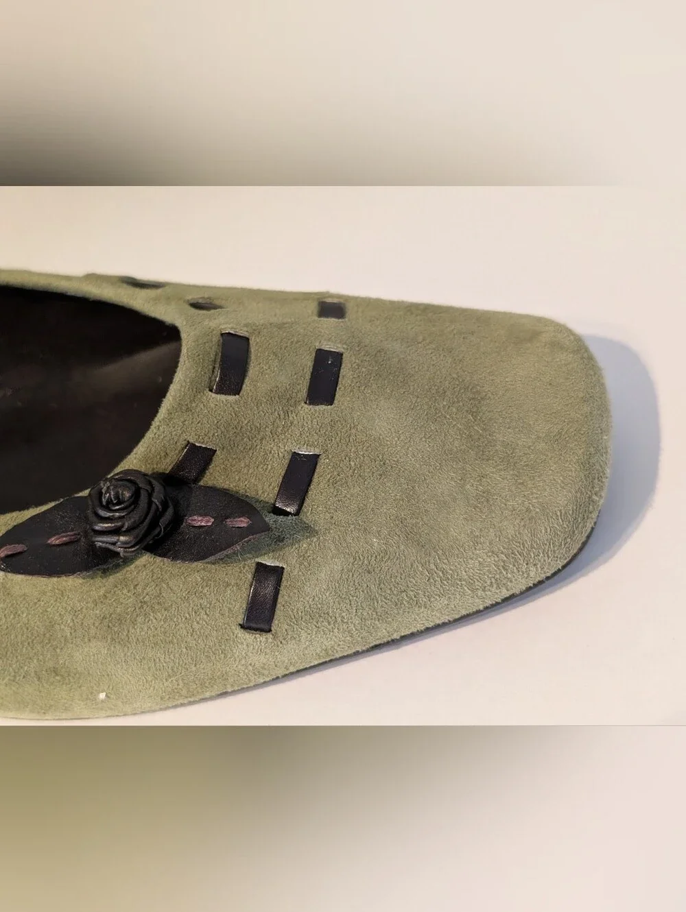 Van Eli Green Suede Pumps Sz. 10M